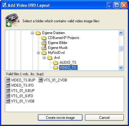 How to write video files to dvd