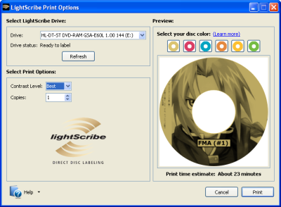 Disc label software free